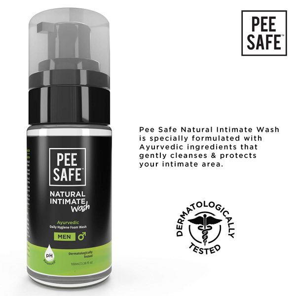 Pee Safe Natural Intimate Wash for Men with Ayurveda Extracts - 100 ml