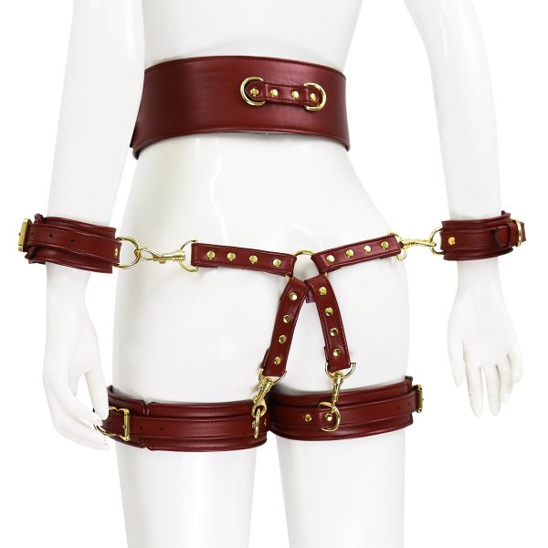 premium-handcuffs-legcuffs-cross-waist-bondage-strap