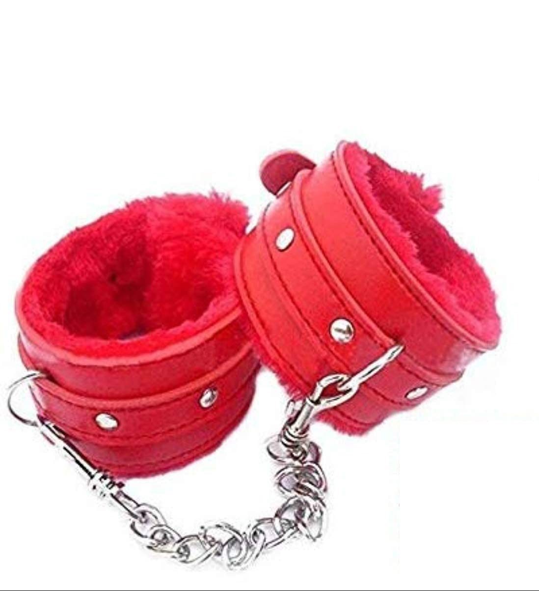 Premium Red Handcuffs – Faux Leather